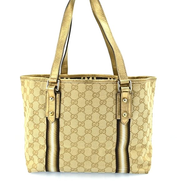 Auth Gucci Sherry Line Gg Pattern Tote #46206G26B - Picture 3 of 12